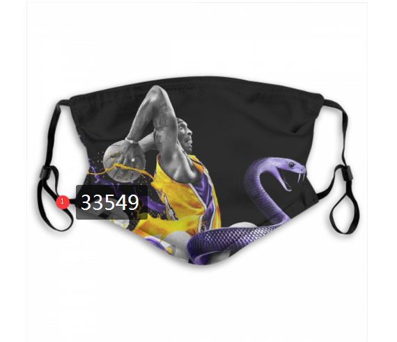 2021 NBA Los Angeles Lakers #24 kobe bryant 33549 Dust mask with filter